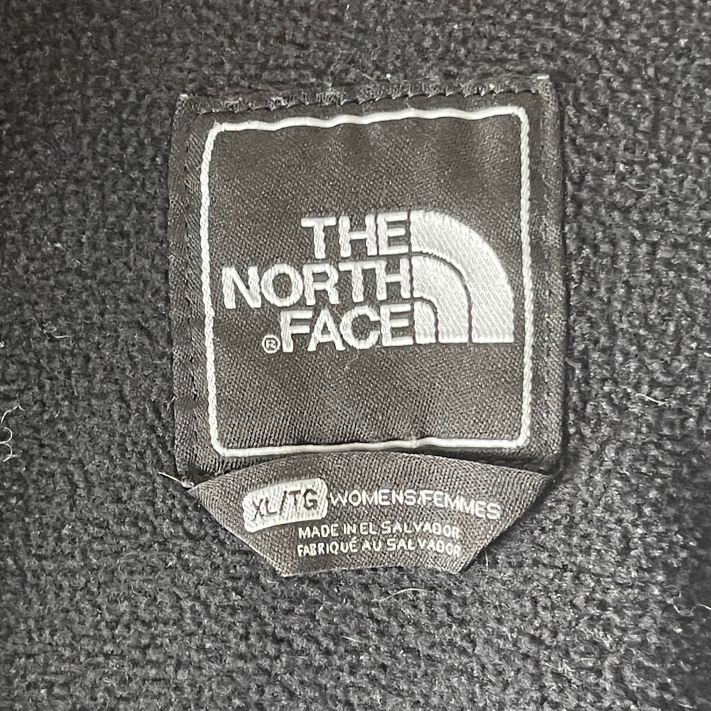 The North Face Denali 2 Women XL Black Hooded Fleece Jacket Recycled Nylon - Picture 5 of 9